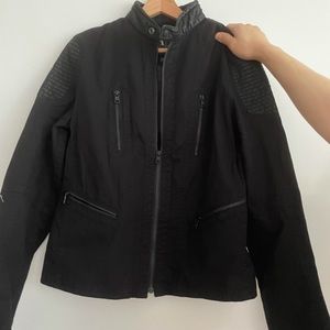 Armani Exchange Leather Canvas Jacket Small